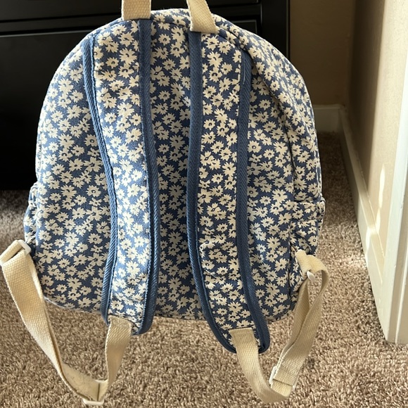 Madden Girl Blue Floral Mini Backpack - Picture 2 of 3